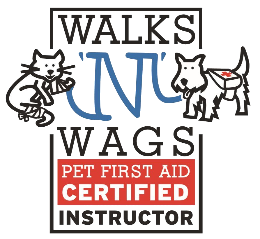 Walks 'N' Wags Pet First Aid Certified Instructor badge